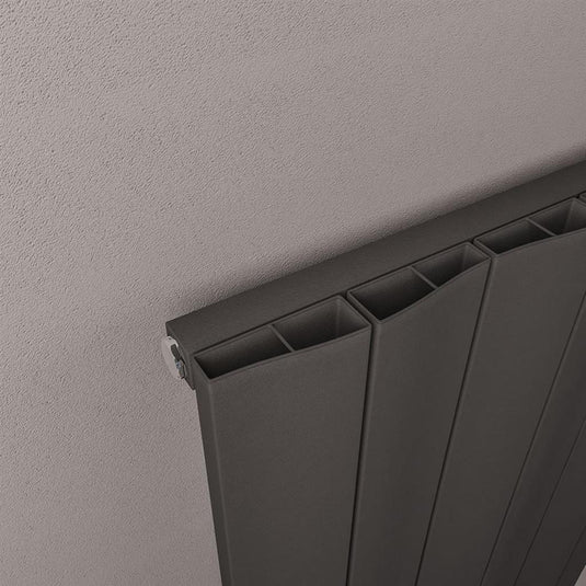 Eastbrook Fairford 600 x 375mm Aluminium Radiator Matt Anthracite | 89.0223