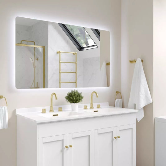 Eastbrook Farini 1200x700mm Ambient LED Bathroom Mirror Chrome | 40.1053 - Envy Bathrooms Ltd