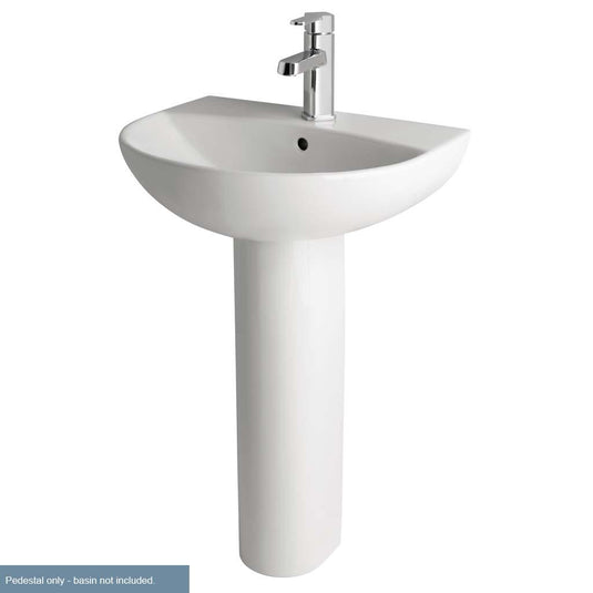 Eastbrook Farringdon/Northall Pedestal  For 450mm, 500mm and 550mm Basin | White | 26.0063