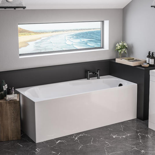 Eastbrook Fitzroy Single Ended LH 1700 x 750mm  Beauforte Bath White | 42.1261