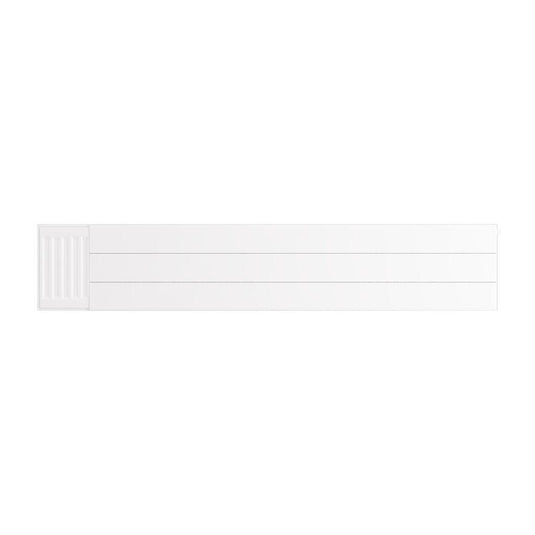 Eastbrook Flat Cover Plate with Lines 300 x 1600mm Gloss White | 25.5075