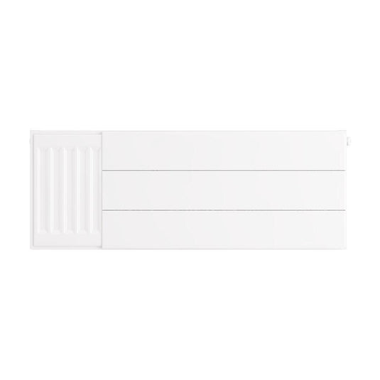 Eastbrook Flat Cover Plate with Lines 300 x 800mm Gloss White | 25.5071