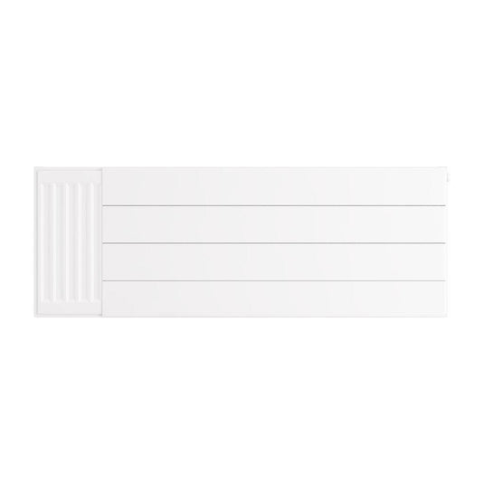 Eastbrook Flat Cover Plate with Lines 400 x 1100mm Gloss White | 25.5084
