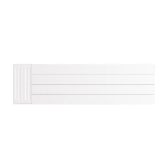 Eastbrook Flat Cover Plate with Lines 400 x 1400mm Gloss White | 25.5086