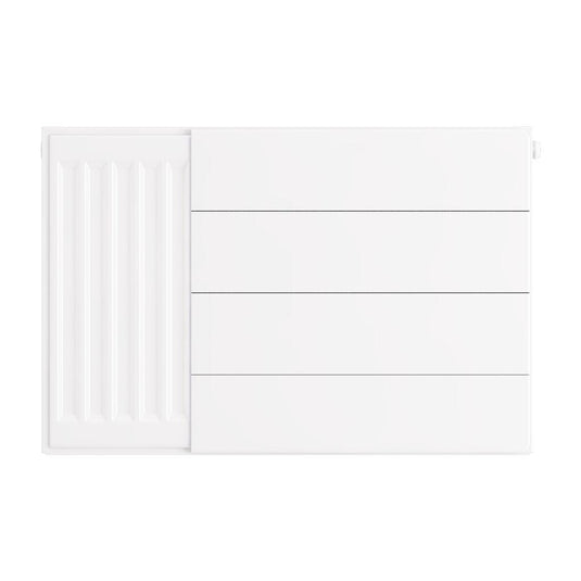 Eastbrook Flat Cover Plate with Lines 400 x 600mm Gloss White | 25.5079