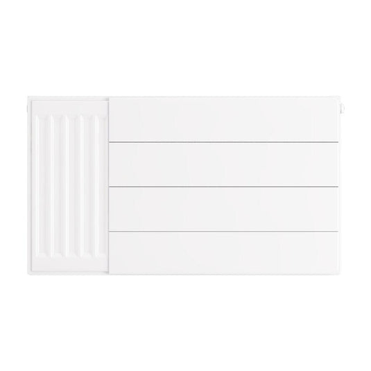 Eastbrook Flat Cover Plate with Lines 400 x 700mm Gloss White | 25.5080