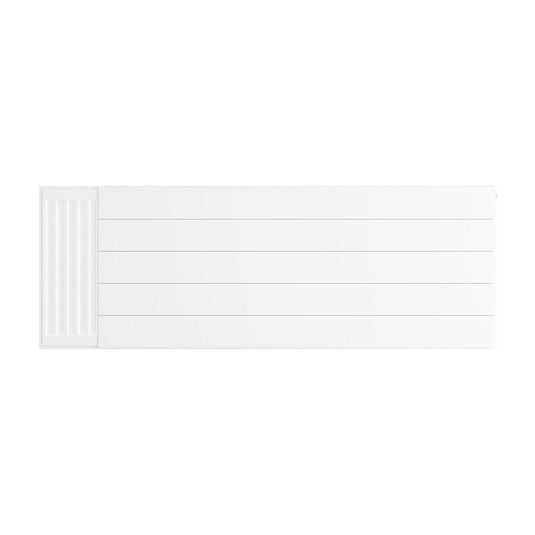 Eastbrook Flat Cover Plate with Lines 500 x 1400mm Gloss White | 25.5100