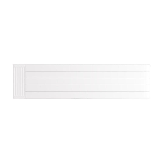 Eastbrook Flat Cover Plate with Lines 500 x 2000mm Gloss White | 25.5104