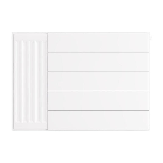 Eastbrook Flat Cover Plate with Lines 500 x 700mm Gloss White | 25.5093