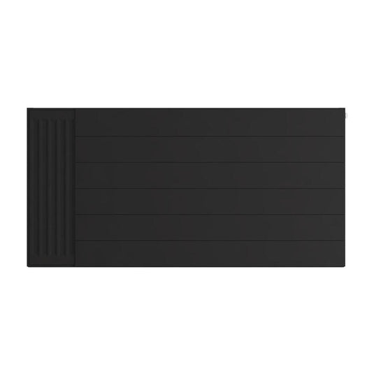 Eastbrook Flat Cover Plate with Lines 600 x 1200mm Matt Black | 25.5132