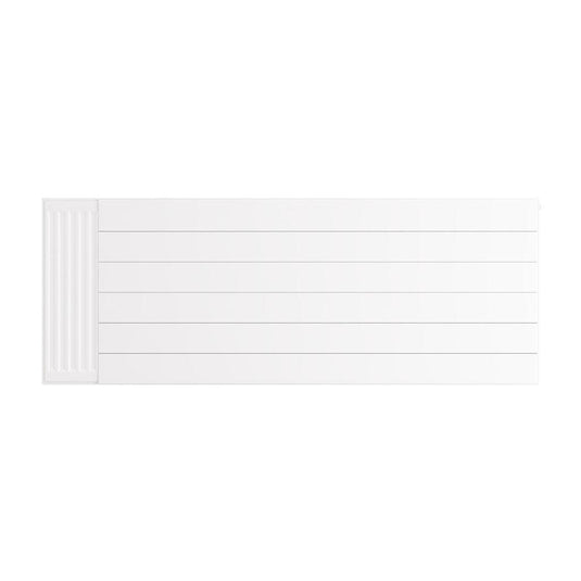 Eastbrook Flat Cover Plate with Lines 600 x 1600mm Gloss White | 25.5117