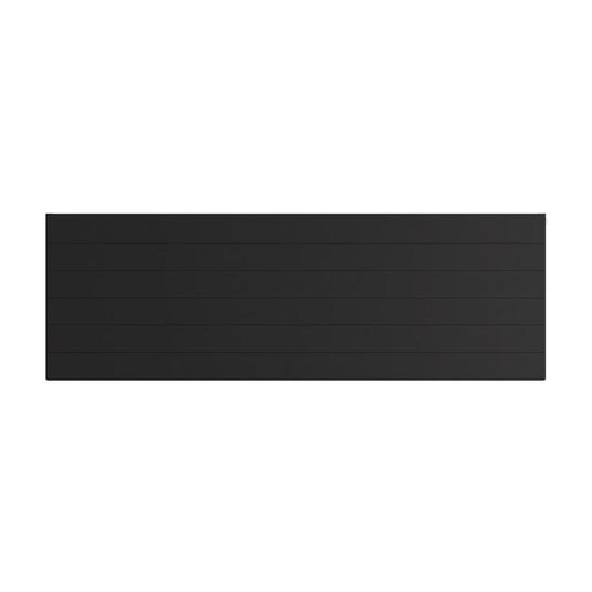 Eastbrook Flat Cover Plate with Lines 600 x 1800mm Matt Black | 25.5135