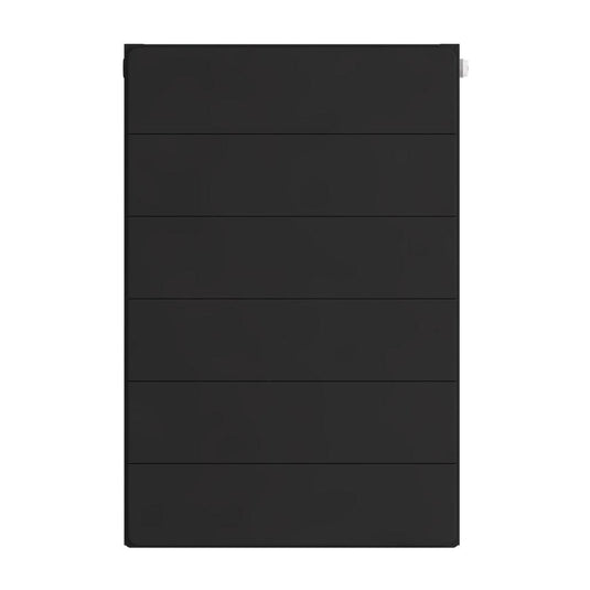 Eastbrook Flat Cover Plate with Lines 600 x 400mm Matt Black | 25.5128