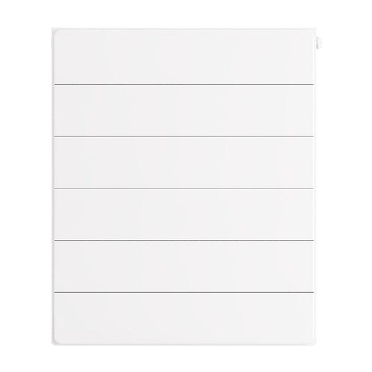 Eastbrook Flat Cover Plate with Lines 600 x 500mm Gloss White | 25.5106
