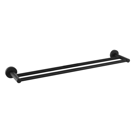Eastbrook Genoa Double Towel Rail Matt Black | 52.068 - Envy Bathrooms Ltd
