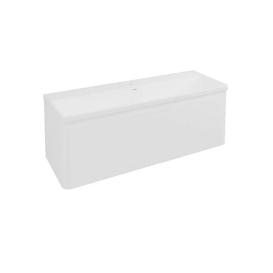 Eastbrook Grovely 120cm Wall Hung Vanity Unit High Gloss White | 37.2112 - Envy Bathrooms Ltd