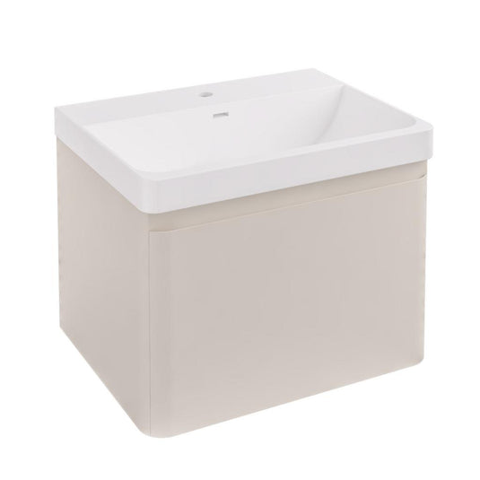 Eastbrook Grovely 600mm 1 Drawer Wall Hung Vanity Unit Cashmere | 37.2069