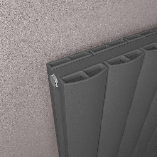 Eastbrook Guardia 600 x 1800mm Aluminium Radiator Matt Anthracite | 86.0504
