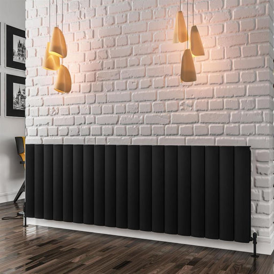 Eastbrook Guardia 600 x 1800mm Aluminium Radiator Matt Black | 86.0505