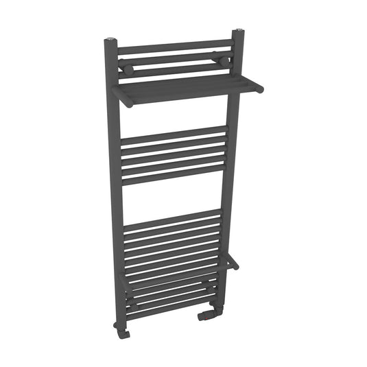 Eastbrook Haddenham Designer Towel Rail 1200mm x 500mm Matt Anthracite | 61.0070