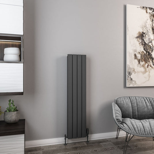 Eastbrook Hadleigh 1200 x 275mm Aluminium Radiator Matt Anthracite | 86.0462