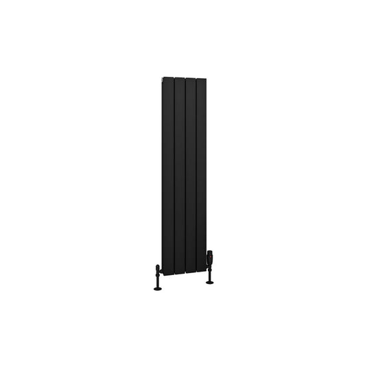Eastbrook Hadleigh 1200 x 275mm Aluminium Radiator Matt Black | 86.0463