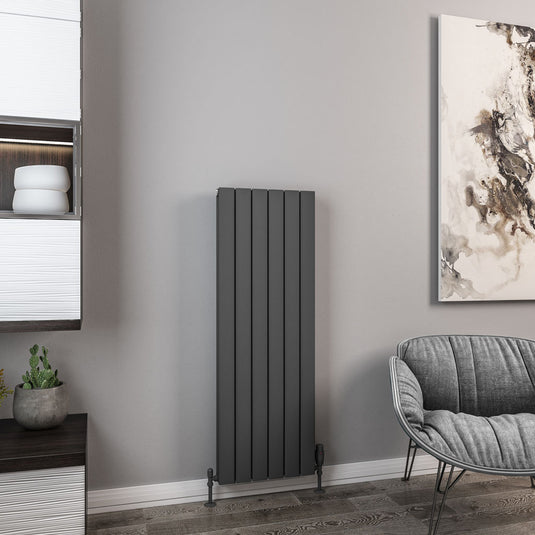 Eastbrook Hadleigh 1200 x 415mm Aluminium Radiator Matt Anthracite | 86.0465