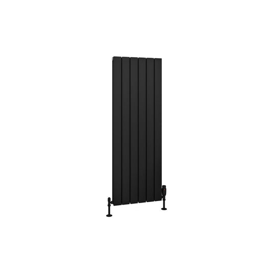 Eastbrook Hadleigh 1200 x 415mm Aluminium Radiator Matt Black | 86.0466