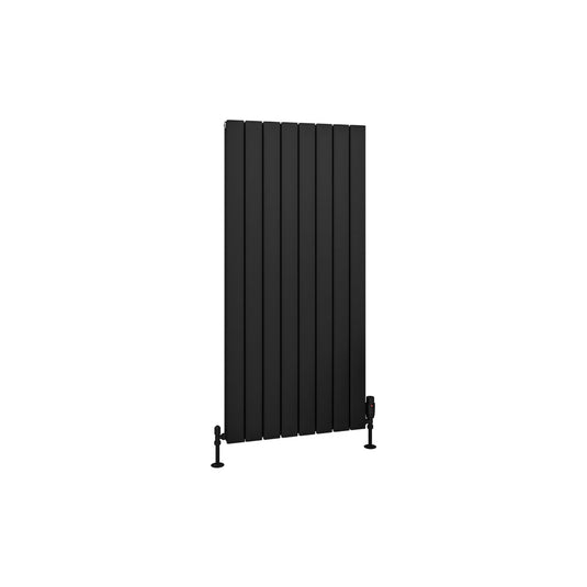 Eastbrook Hadleigh 1200 x 555mm Aluminium Radiator Matt Black | 86.0472