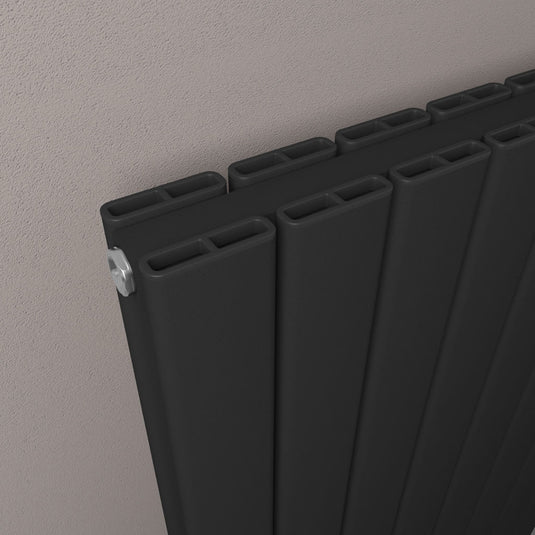 Eastbrook Hadleigh 1800 x 275mm Aluminium Radiator Matt Black | 86.0262