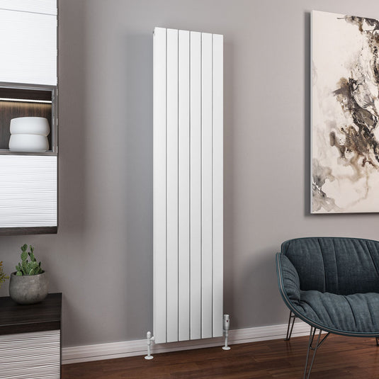 Eastbrook Hadleigh 1800 x 415mm Aluminium Radiator Matt White | 86.0247