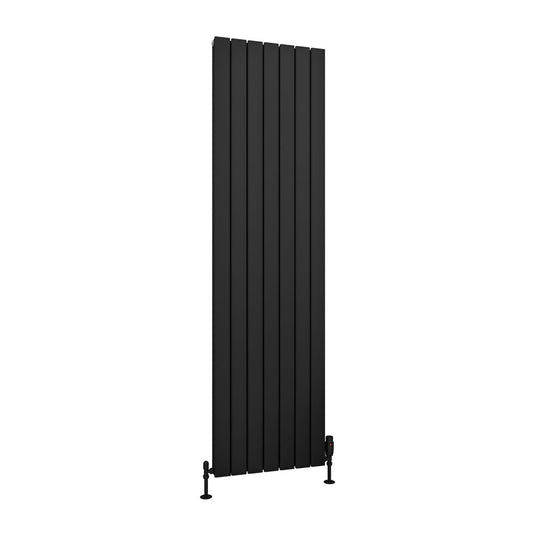 Eastbrook Hadleigh 1800 x 485mm Aluminium Radiator Matt Black | 86.0264