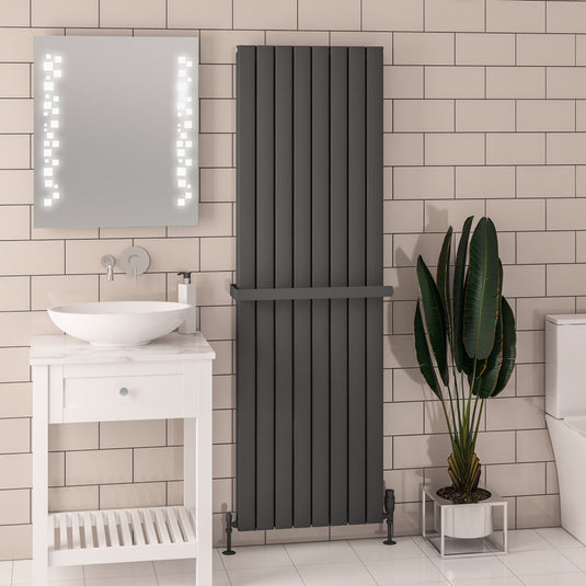 Eastbrook Hadleigh 1800 x 555mm Aluminium Radiator Matt Anthracite | 86.0459