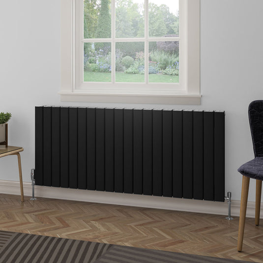 Eastbrook Hadleigh 600 x 1395mm Aluminium Radiator Matt Black | 86.0475