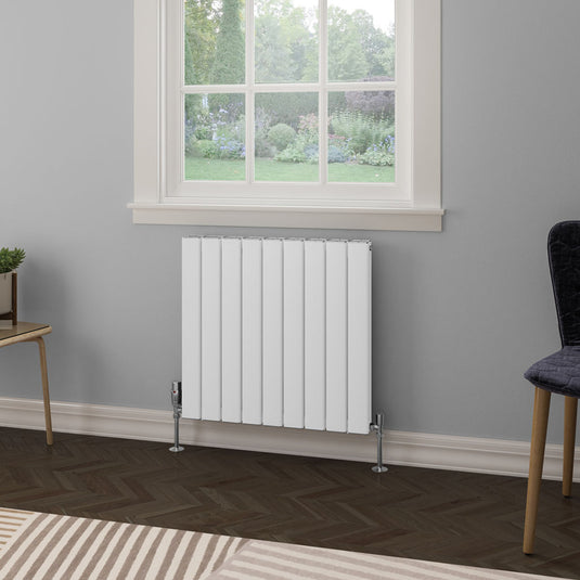 Eastbrook Hadleigh 600 x 625mm Aluminium Radiator Matt White | 86.0242