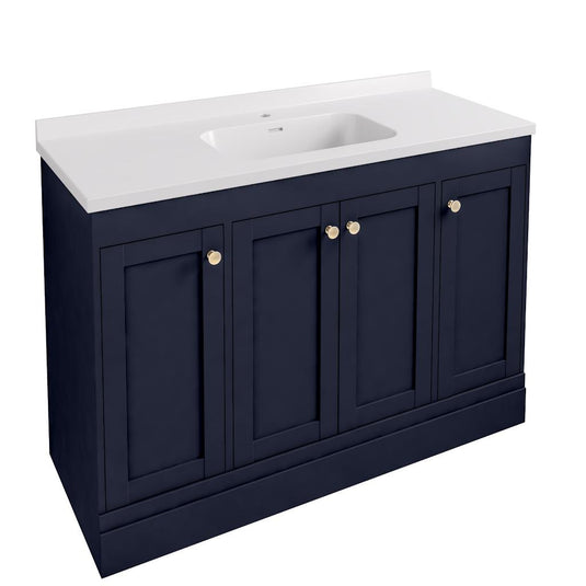 Eastbrook Hardwick 1200mm Polymarble Square Single Bowl Basin White | 36.2047