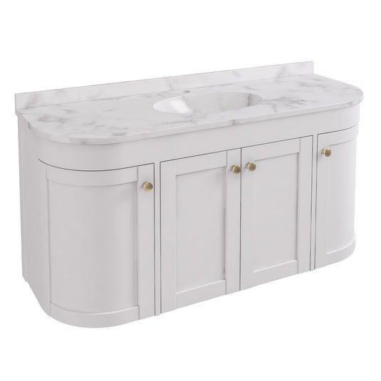 Eastbrook Hardwick 1200mm Single Bowl Wall Hung Vanity Unit Matt White | 36.2019