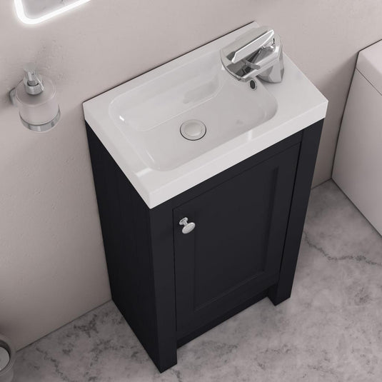 Eastbrook Hardwick 390mm Traditional Vanity Unit Matt Anthracite | 36.0025