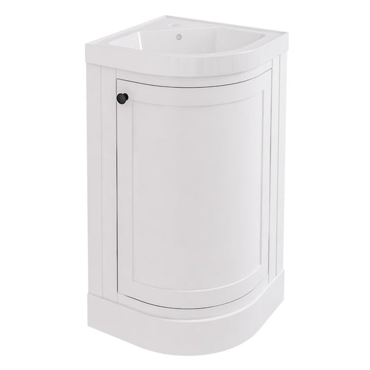 Eastbrook Hardwick 423mm Corner Vanity Unit Matt White | 36.2026