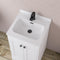 Eastbrook Hardwick 500mm Polymarble Square Basin White | 36.2032