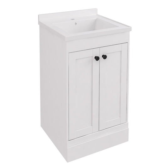 Eastbrook Hardwick 500mm Straight Floorstanding Unit Matt White | 36.2029