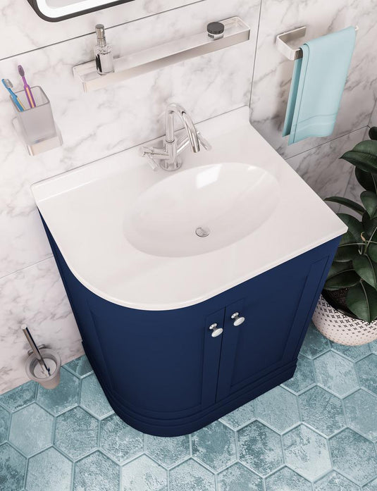 Eastbrook Hardwick 600mm Corner Basin (RH) White | 36.0014