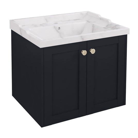 Eastbrook Hardwick 600mm Straight Wall Hung Vanity Unit Anthracite | 36.2058
