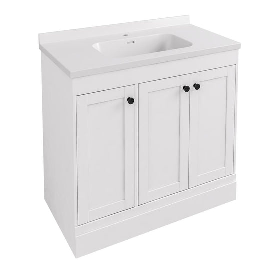 Eastbrook Hardwick 900mm Polymarble Square Basin White | 36.2042