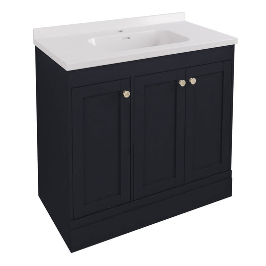 Eastbrook Hardwick Straight 900mm Floorstanding Vanity Unit Anthracite | 36.2041