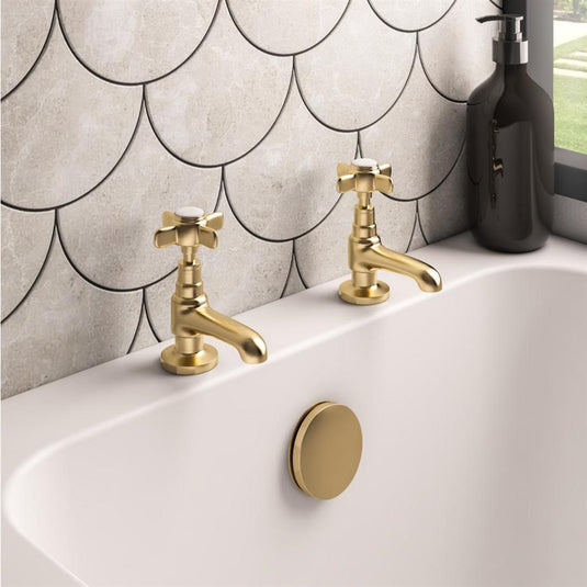 Eastbrook Haymarket Bath Taps Brushed Brass | 79.2004