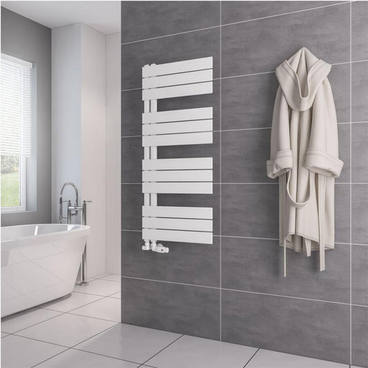 Eastbrook Helmsley 1150 x 500mm Towel Rail Matt White | 89.0616
