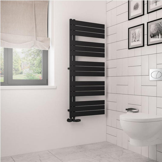 Eastbrook Helmsley 1400 x 600mm Towel Rail Matt Black | 89.0643