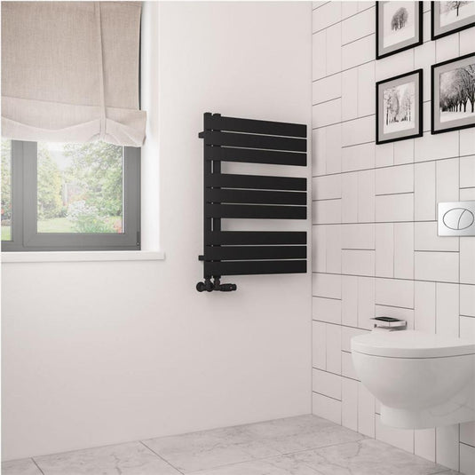 Eastbrook Helmsley 800 x 600mm Towel Rail Matt Black | 89.0639