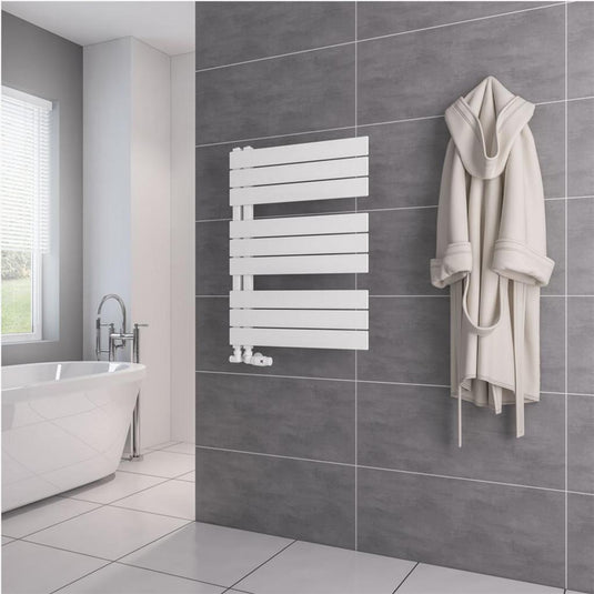 Eastbrook Helmsley 800 x 600mm Towel Rail Matt White | 89.0615